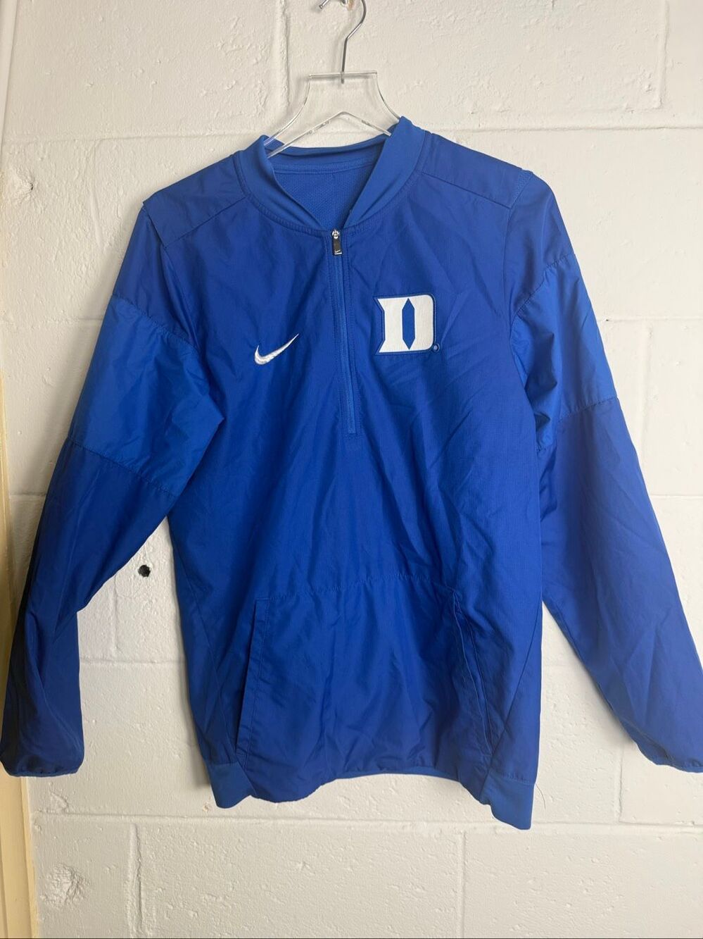 Nike Duke Blue Devils Storm-FIT 1/4 Zip Pullover Jacket Blue XS NCAA